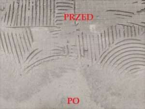 Usuwanie kleju spod płytek przed i po