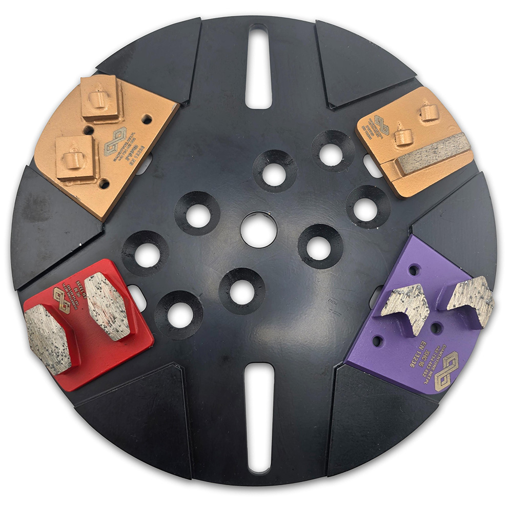 Adapter 250mm na segmenty Quick Change Lavina Janser do maszyn Blastrac Trelawny