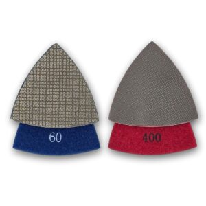 Trójkąty pad galwanizowany do polerowania narożników