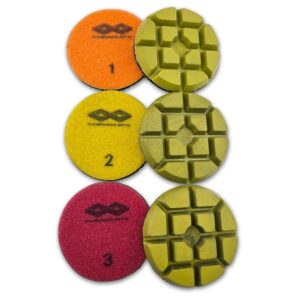 Kombinacyjne pady do polerowania betonu w 3 etapach