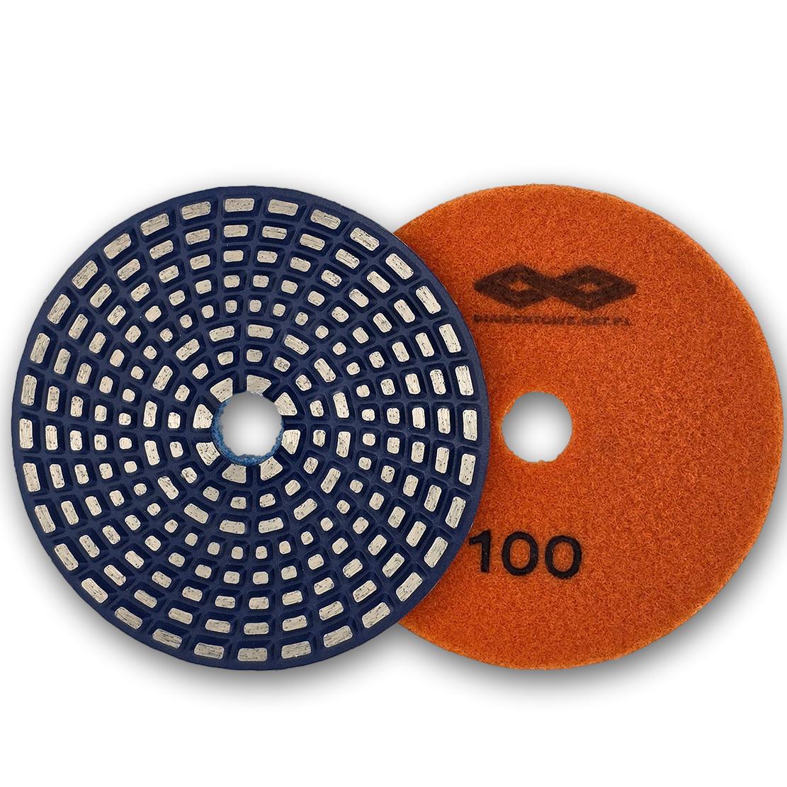 Pad diamentowy do zmniejszania rys na betonie 125mm rzep