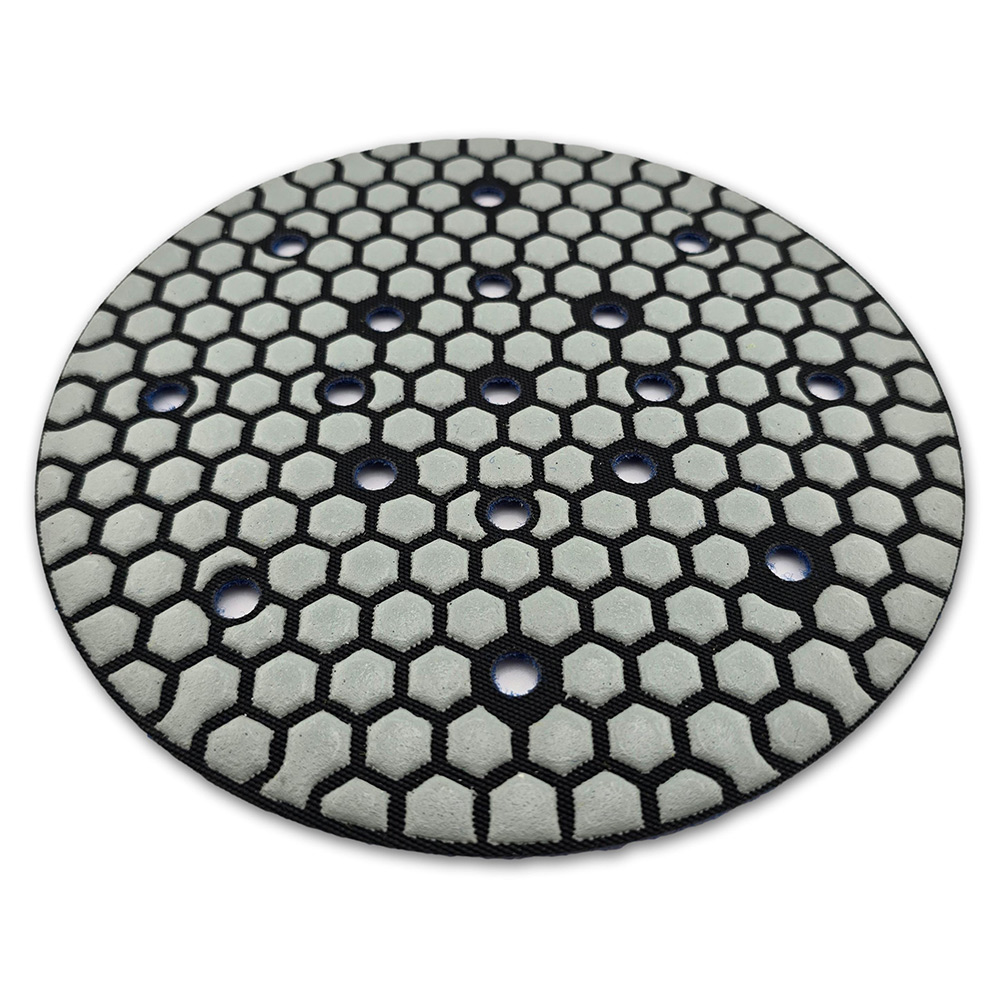 Pad z dziurami do szlifowania mikrocementu Hexa na rzep 125-230mm - obrazek 2