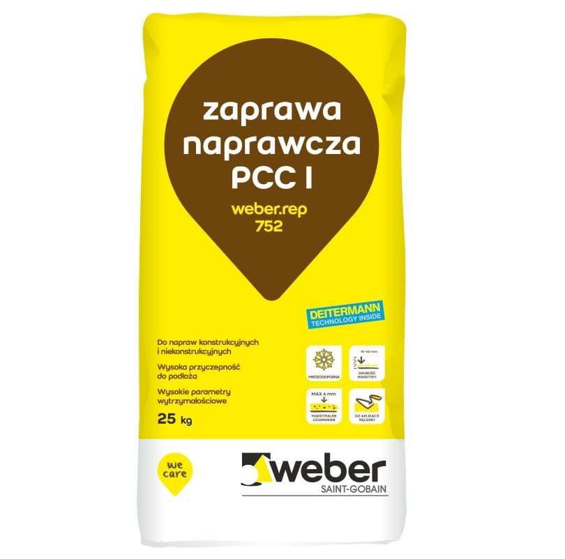 www.diamentowe.net.pl - SUCHA ZAPRAWA NAPRAWCZA PCC WEBER REP 752 25 KG Diamentowe narzędzia ścierne Zaprawa naprawcza z kamyczkami do ubytków betonu i lastryko weber rep 752